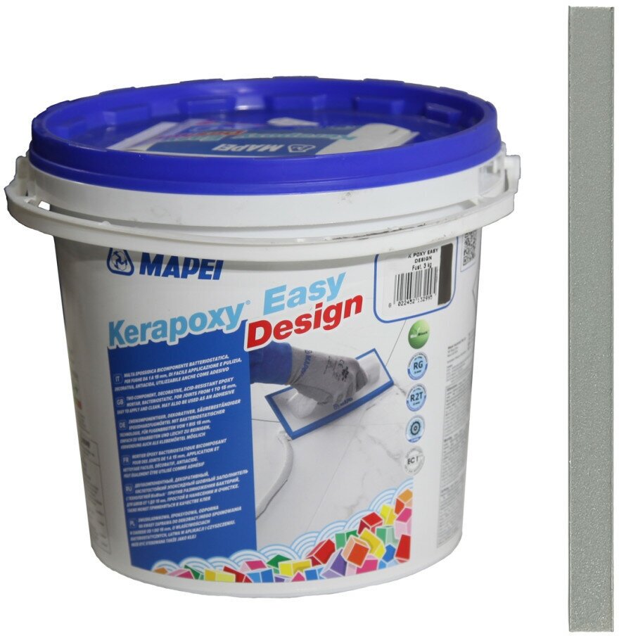 Затирка Mapei Kerapoxy Easy Design №127 арктический серый 3 кг