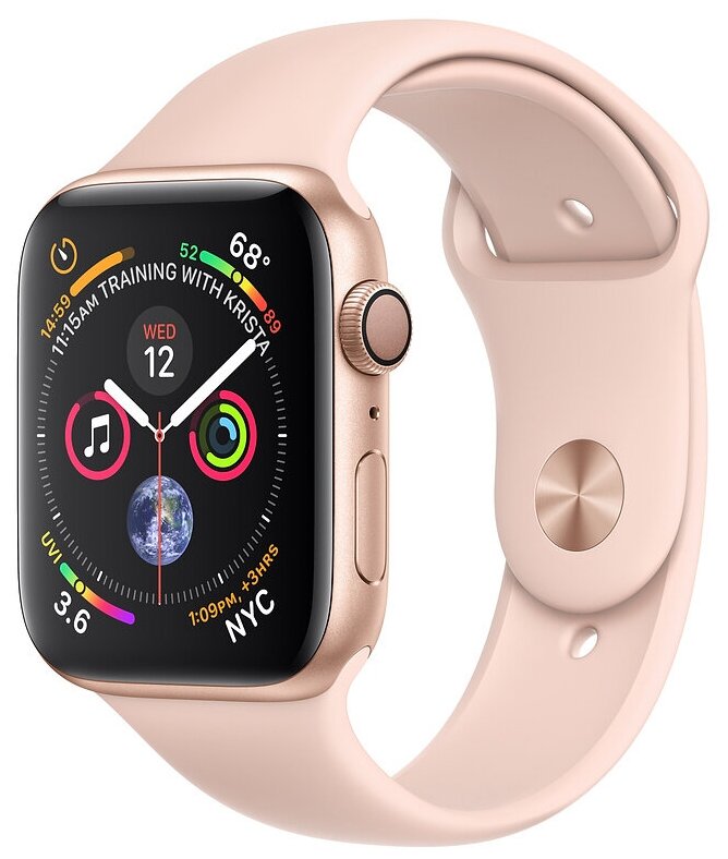 Умные часы Apple Watch Series 4 40 мм Aluminium Case GPS RU, золотистый/розовый песок