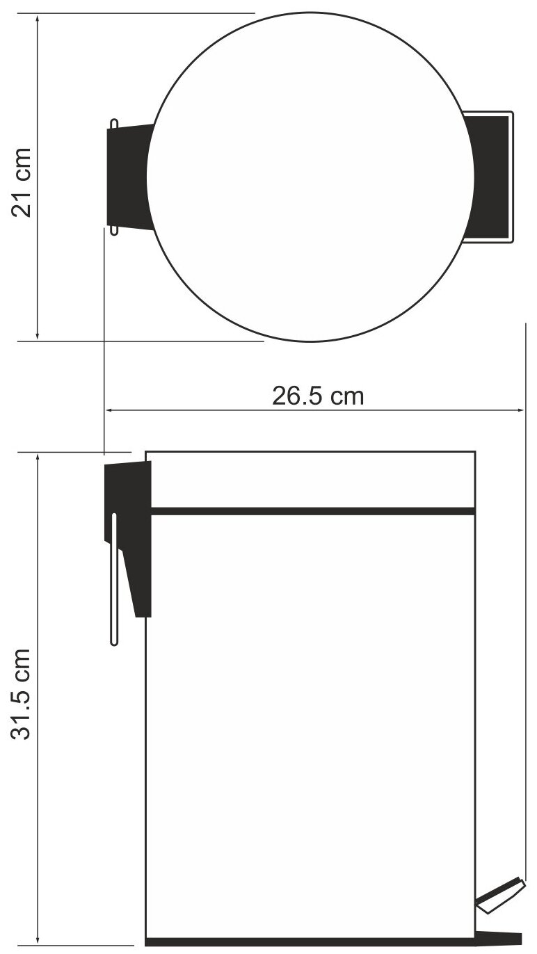 Ведро мусорное WasserKRAFT - фото №4