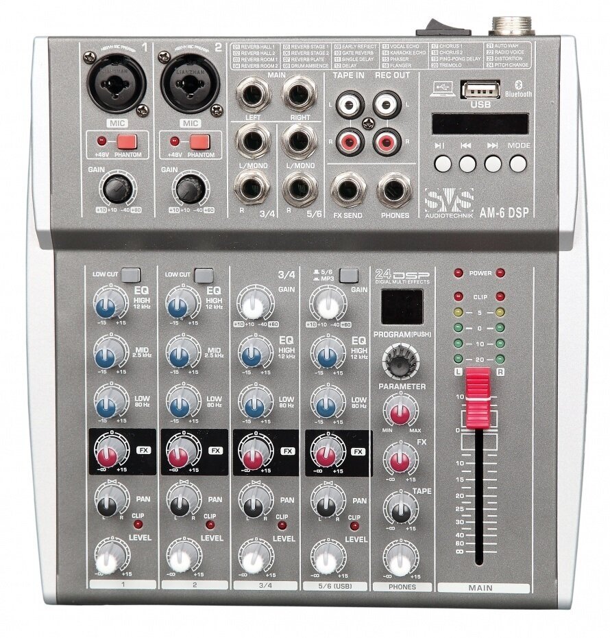 Микшерный пульт 6-канальный SVS Audiotechnik mixers AM-6 DSP