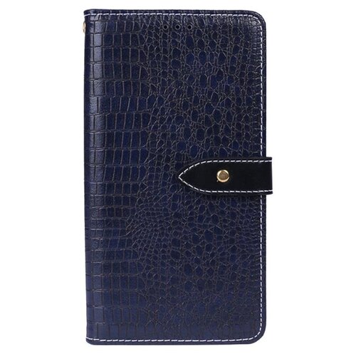 фото Чехол-книжка mypads для huawei p20 pro / huawei p20 plus с фактурной прошивкой рельефа кожи крокодила с застежкой и визитницей синий