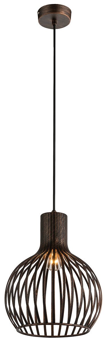 Светильник Globo Lighting Kai 15197, E14, 40 Вт, кол-во ламп: 1 шт., цвет: коричневый