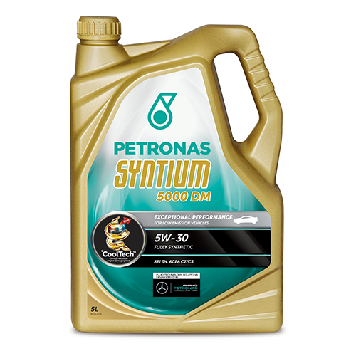 Моторное масло PETRONAS SYNTIUM 5000 DM 5W30 1 литр 70644E18EU Синтетическое MB 229.51, MB 229.52, VW 505.00 505.01, BMW Longlife04, API SN ACEA C2 C3