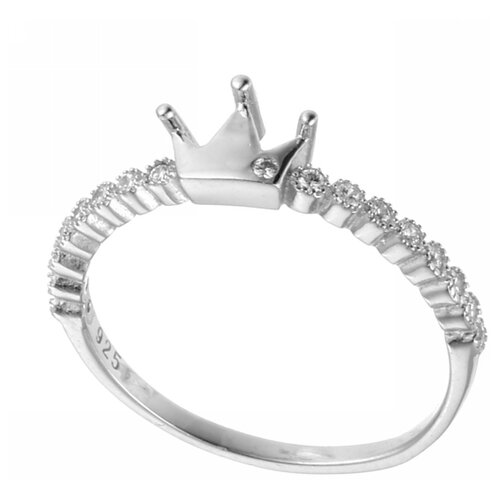 фото Element47 кольцо из серебра 925 пробы с кубическим цирконием r-dr0013_001_wg, размер 16