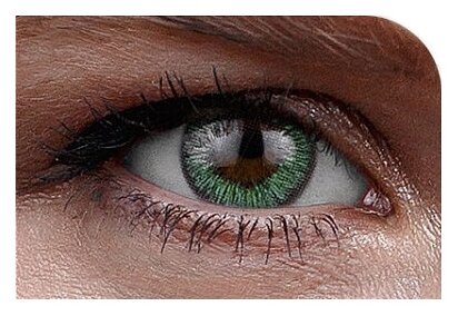 Цветные контактные линзы Офтальмикс Color Green (зеленый) R8.6 -6.5D (2шт.)