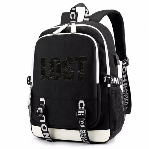 Рюкзак Остаться в живых (Lost) черный с USB-портом №1