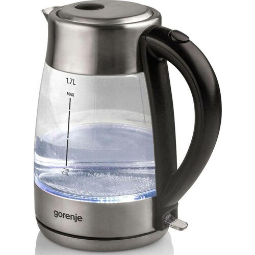 Чайник электрический Gorenje K17GE 17л 2150Вт черный корпус стекло 502900₽