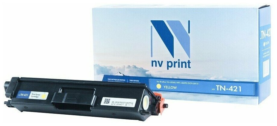 Картридж NV Print TN-421 Yellow для принтеров Brother HL-L8260/ MFC-L8690/ DCP-L8410, 1800 страниц