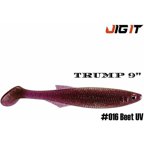 Приманка Силиконовая Jig It Trump 9 229 мм 016 BEET UV Squid 720₽