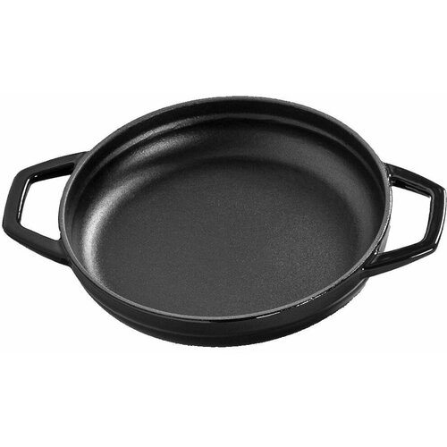 Чугунная круглая сковорода HOSSE, 22 см, черный, HS Y KTV 22 SH BLACK MAT