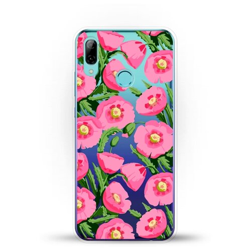 фото Силиконовый чехол узор из цветов на huawei p smart (2019) andy & paul