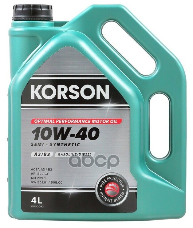 Korson Semi - Synthetic 10w-40 A3/А3/B3 4л