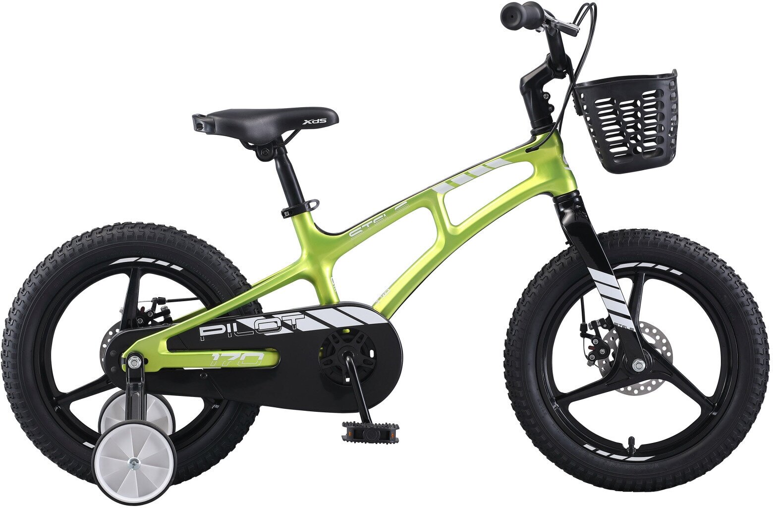Детский велосипед Stels Pilot 170 MD 16" V010 (2023) 16 Зеленый (100-115 см)