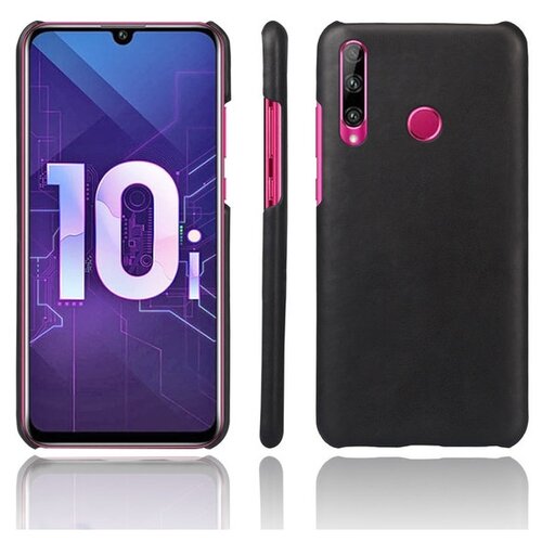 фото Чехол задняя накладка для huawei honor 20e/10i с текстурой кожи черный 100gadgets