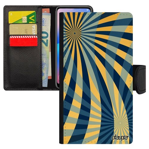 фото Чехол-книжка на мобильный apple iphone 7, "спирали" геометрия фон utaupia