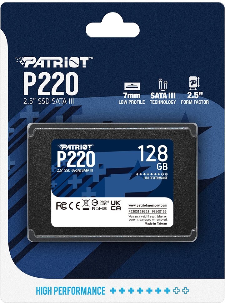 Накопитель SSD 2.5" Patriot 128GB P220 (P220S128G25) Patriot Memory - фото №4