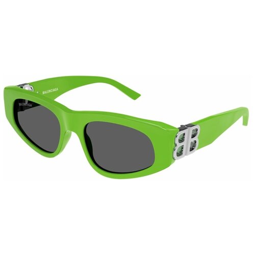 фото Солнцезащитные очки balenciaga, для женщин, зеленый