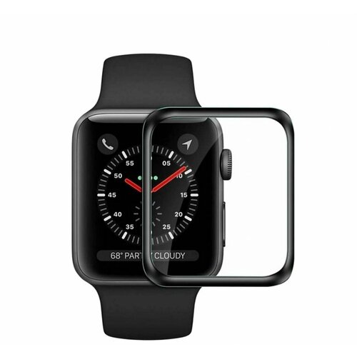 Защитная пленка AG-Ceramics для Apple Watch Ultra (49 мм) (полное покрытие) черный, глянцевая