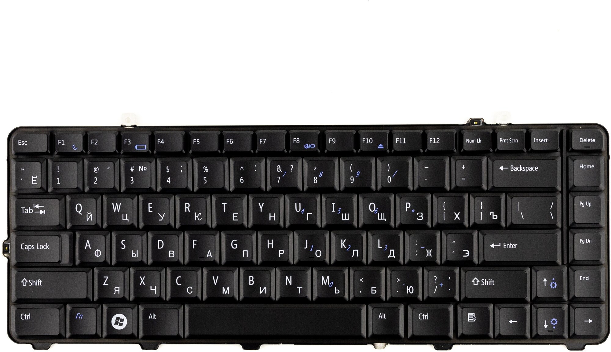 Клавиатура для ноутбука Dell 1535 1536 1537 1538 Черная p/n: FM8, 0X475J, D056, NSK-DCL0R