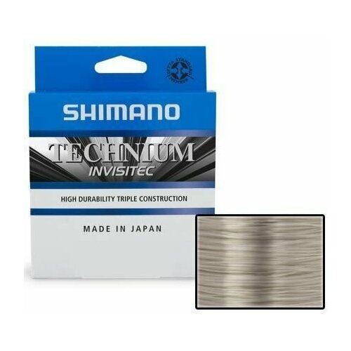 Леска SHIMANO Technium Invisitec Grey 300m 0.305mm 9kg леска shimano catana 150m 0 165mm 2 9kg grey