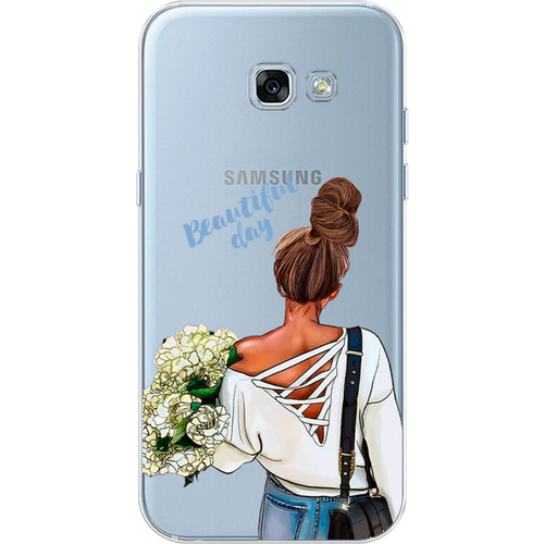 Силиконовый чехол на Samsung Galaxy A3 2017 / Самсунг Галакси А3 2017 Beautiful day vector, прозрачный силиконовый чехол на samsung galaxy j3 2017 самсунг галакси джей 3 2017 beautiful day vector прозрачный