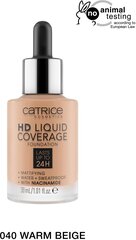 CATRICE Тональная эмульсия HD Liquid Coverage Foundation, 30 мл/130 г, оттенок: 040 Warm Beige