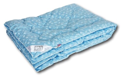 Одеяло AlViTek Лебяжий Пух, всесезонное, 200 x 220 см, голубой