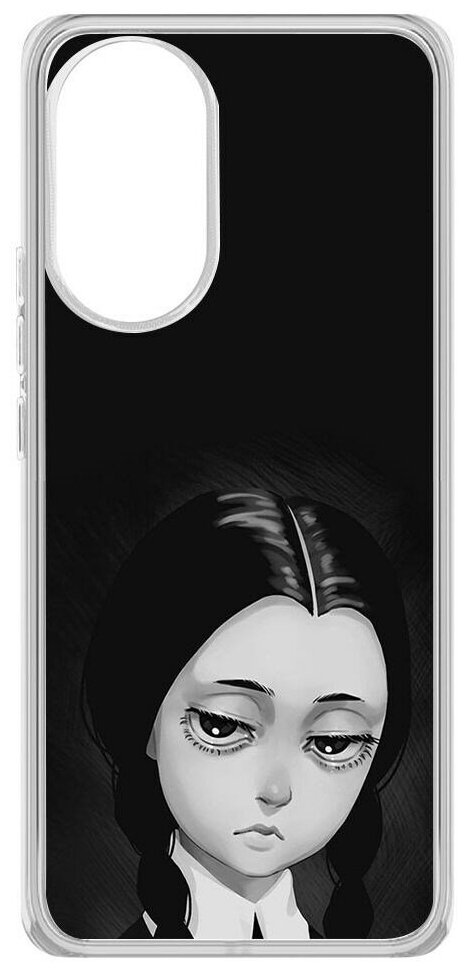 Чехол-накладка Krutoff Clear Case Уэнсдей Аддамс - Рисованная Уэнсдей для Huawei Nova 9