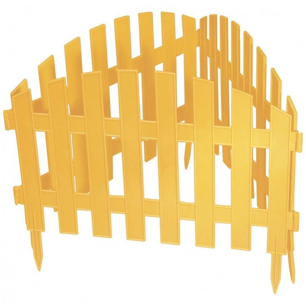 Забор декоративный Palisad Винтаж 28x300cm Yellow 65010 - фотография № 1