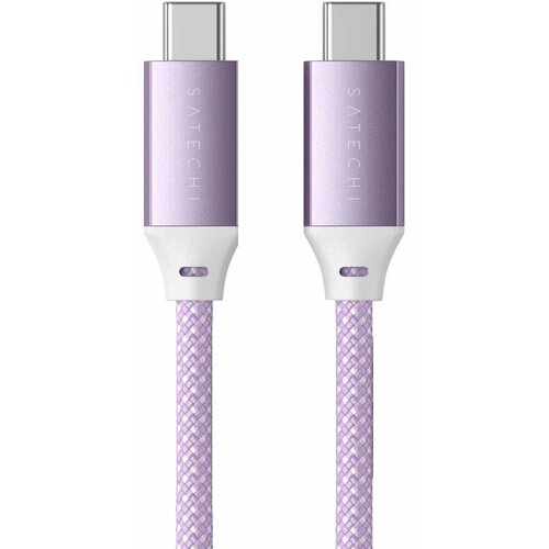 Дата-кабель с нейлоновой оплёткой Satechi USB-C (2 м) (Фиолетовый / Purple) 10pcs for toyota chr c hr 2016 2017 2018 2019 2020 2021 led interior light kit dome map reading trunk lightcanbus no error