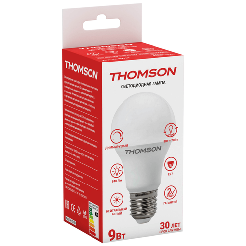 THOMSON LED A60 9W 840Lm E27 4000K DIMMABLE