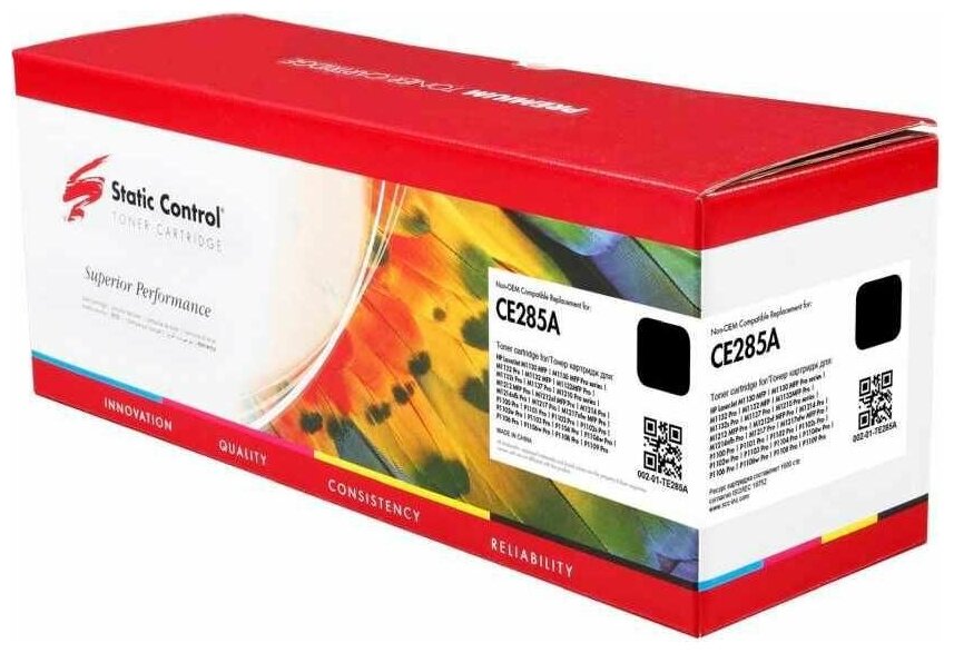 Картридж Static Control 002-01-TE285A совместимый лазерный картридж (HP 85A - CE285A) 1600 стр, черный