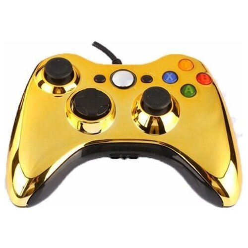 Проводной геймпад для Xbox 360 (Chrome Gold)