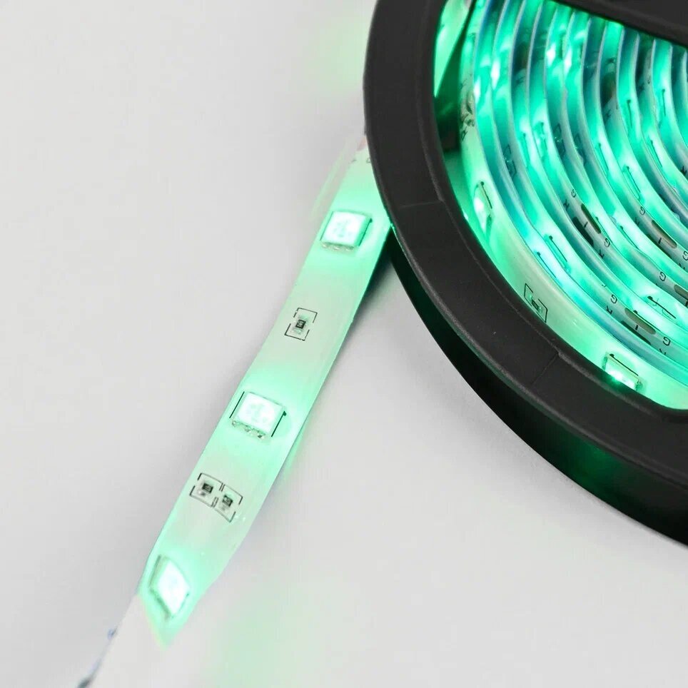 Светодиодная лента с пультом многоцветная 5 м / RGB LED контроллер, Wi-Fi подключение - фотография № 5