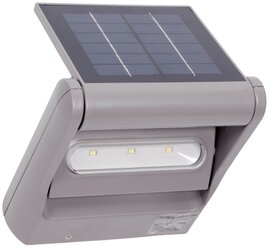 Oasis Light Настенный светильник на солнечных батареях Solar W6144S-1 светодиодный, 1 Вт, цвет арматуры: серый, цвет плафона серый