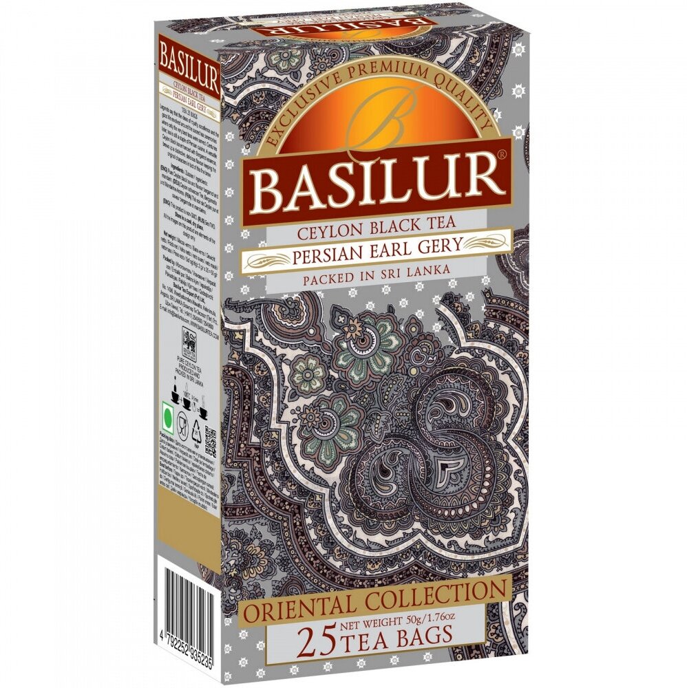 Чай черный Basilur Восточная коллекция "Эрл-грей по-персидски", 25 пак. - фотография № 3
