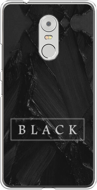 Силиконовый чехол на Lenovo K6 Note / Леново К6 Нот Black цвет