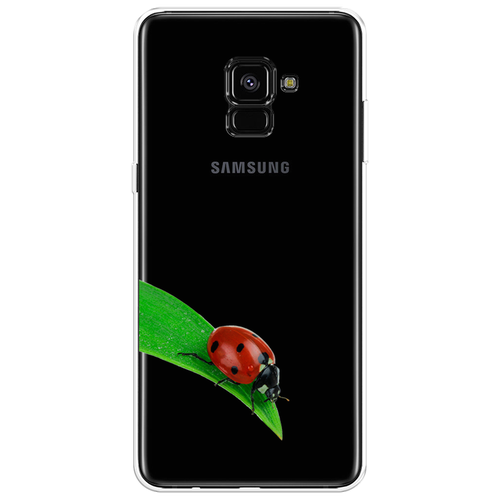 Силиконовый чехол на Samsung Galaxy A8 + / Самсунг Галакси А8 Плюс 2018 На счастье, прозрачный