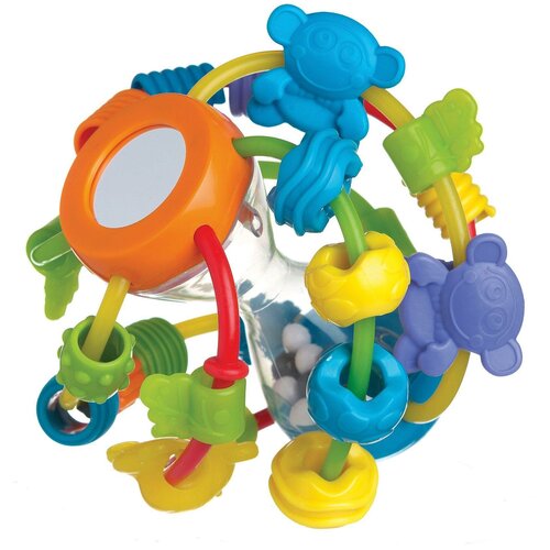 Прорезыватель-погремушка Playgro Play and Learn Ball разноцветный