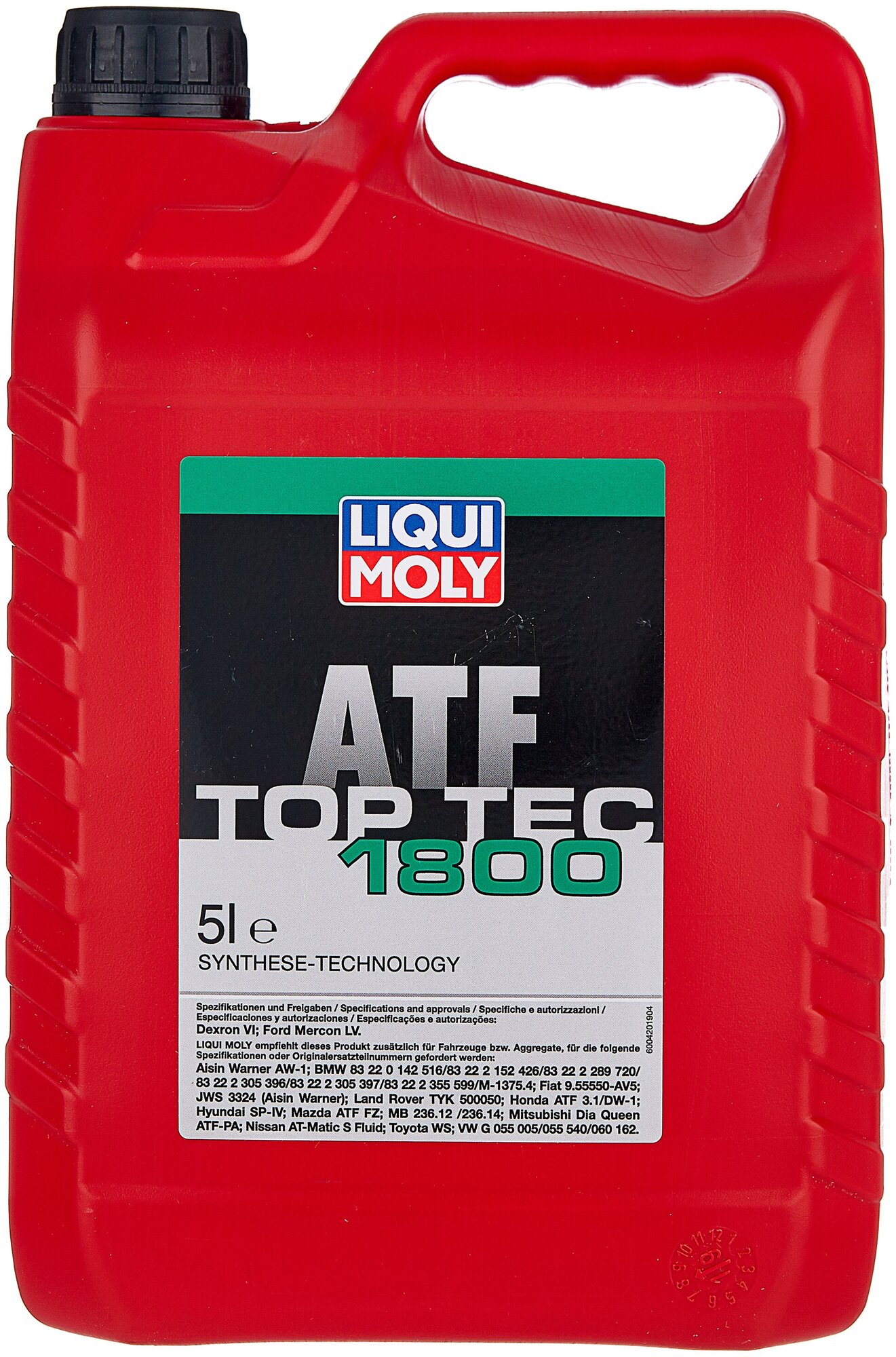 Масло трансмиссионное LIQUI MOLY Top Tec ATF 1800, 5 л