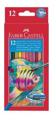 Карандаши акварельные Faber-Castell с кисточкой - фото №1