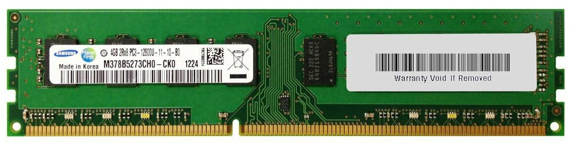 Оперативная память Samsung 4 ГБ DDR3 1600 МГц DIMM CL11 M378B5273CH0-CK0 (OEM)