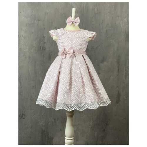 Платье нарядное для девочки (Размер: 104), арт. 3408, цвет Розовый