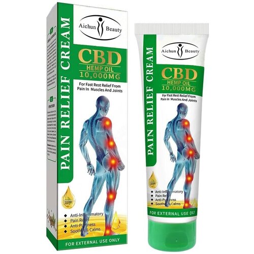 Aichun Beauty Крем для тела Pain Relief Обезболивающий CBD с Каннабидиолом, 100 гр