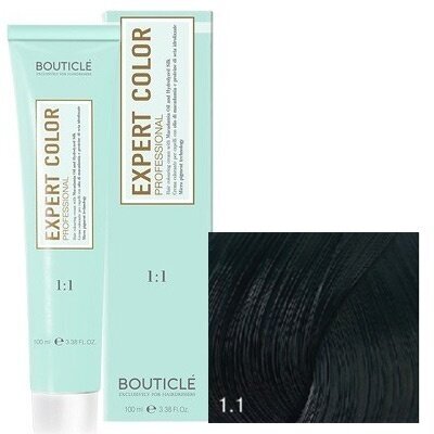 Bouticle Expert Color крем-краска для волос, 1.1 ледяной черный, 100 мл