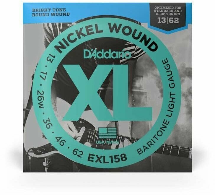 D'Addario EXL158 Струны для электрогитары баритон 13-62