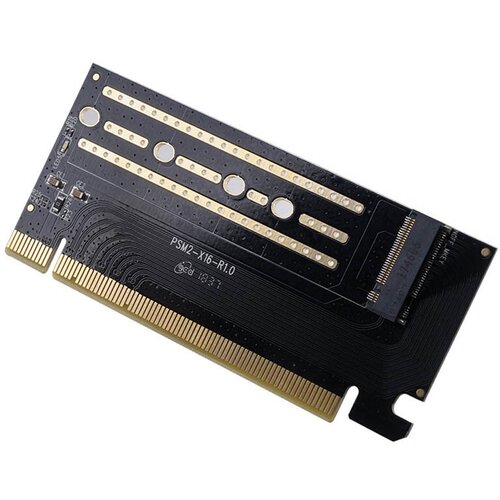 Контроллер PCI-E Orico, черный (ORICO-PSM2-X16) адаптер m 2 nvme для pci express 4 0x4 адаптер ssd 64 гбит с поддержка 2280 2260 2242 2230 pci express совместим с pci e x4 x8 x16