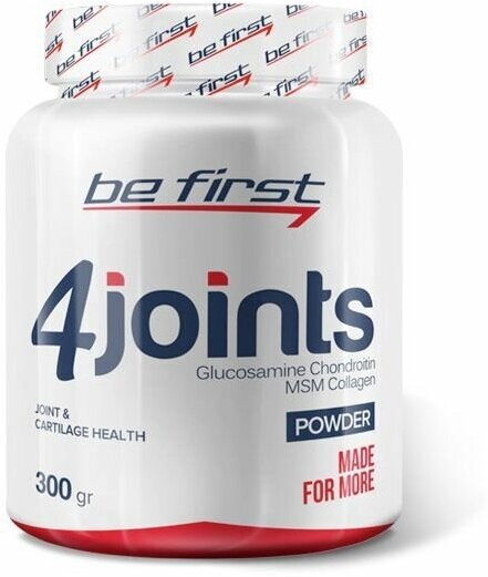 Be First 4joints Powder (300 г) (вкус: яблоко) Glucosamine Chindroitin Msm Collagen