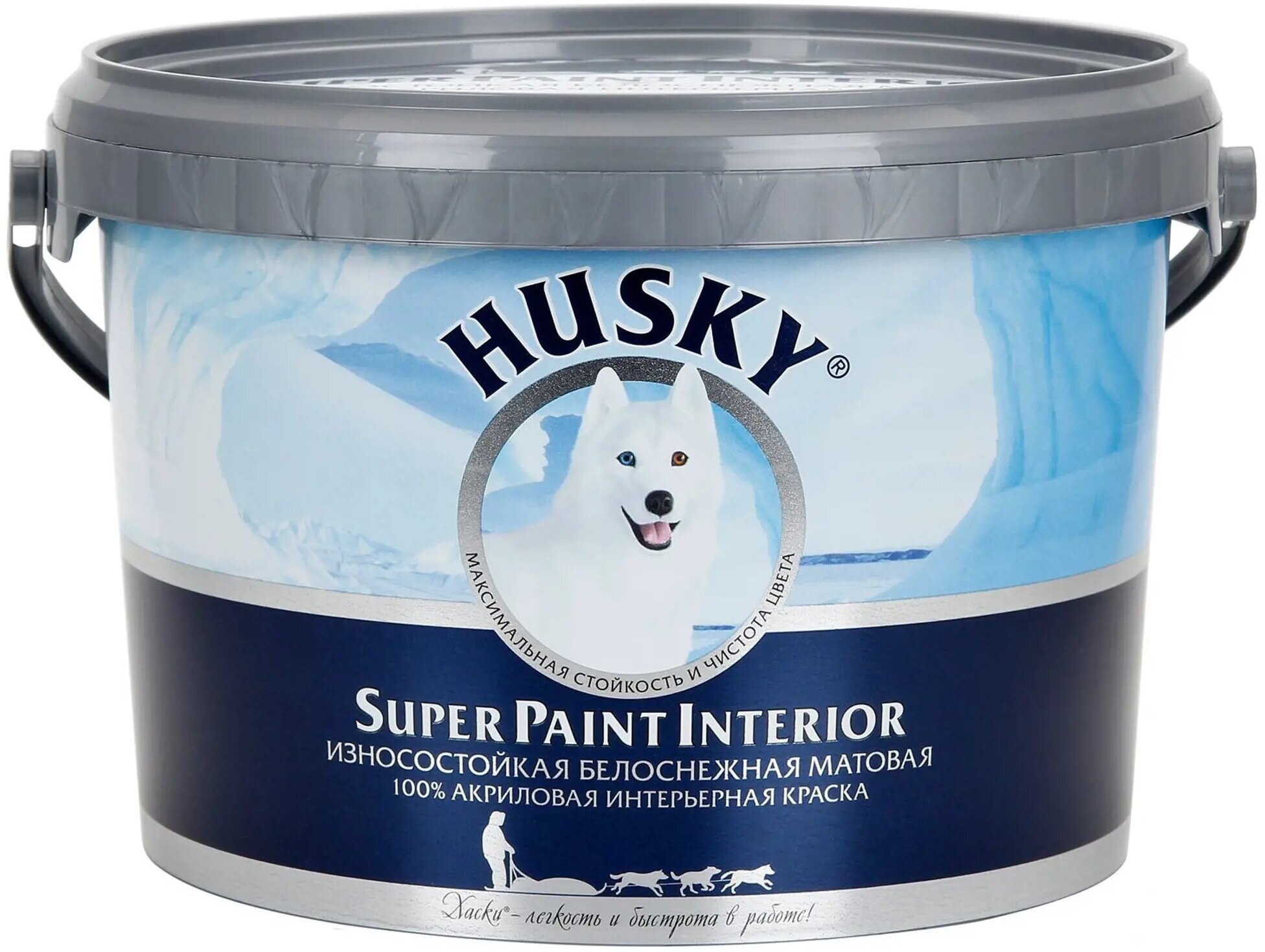 фото Краска интерьерная Husky Super Paint Int цвет белый 2.5 л