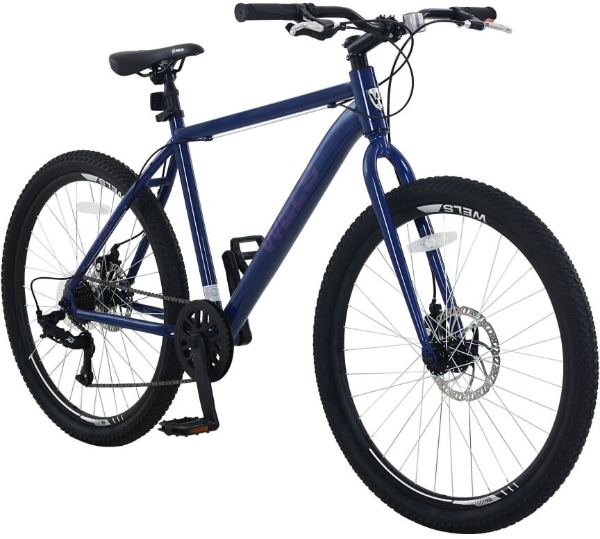 Велосипед Wels Rocky (26", рост. 19", темно-синий, 7 ск, 2023)